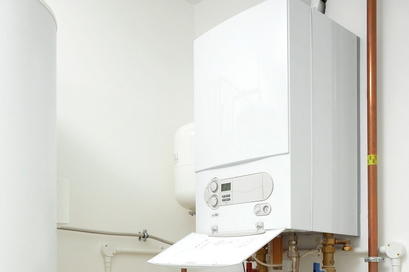 New combi boiler installed with copper pipework